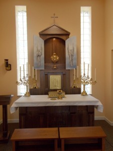 Women's Care Center chapel, doors open