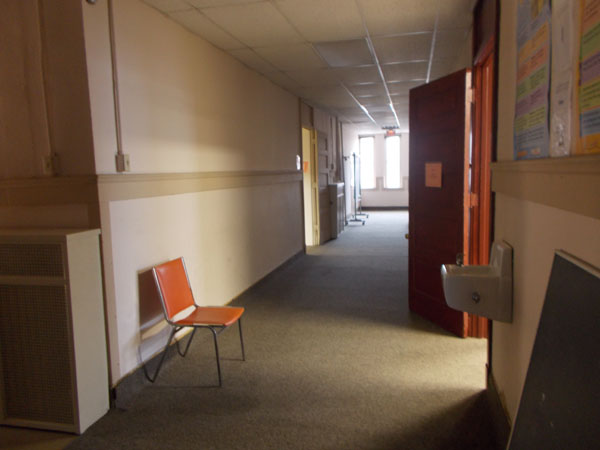 2nd floor hallway in Holy Redeemer School