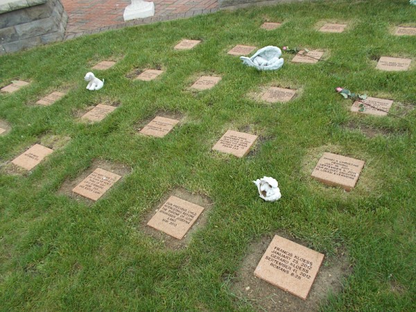 The babies' marker stones.