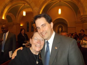 Jeanne and Scott Walker at Holy Hill