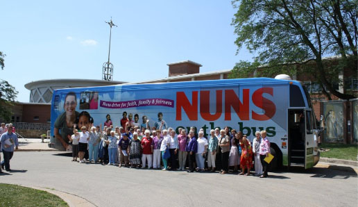 Nuns on the Bus at Sinsinawa, from Sinsinawa Dominicans' Facebook page
