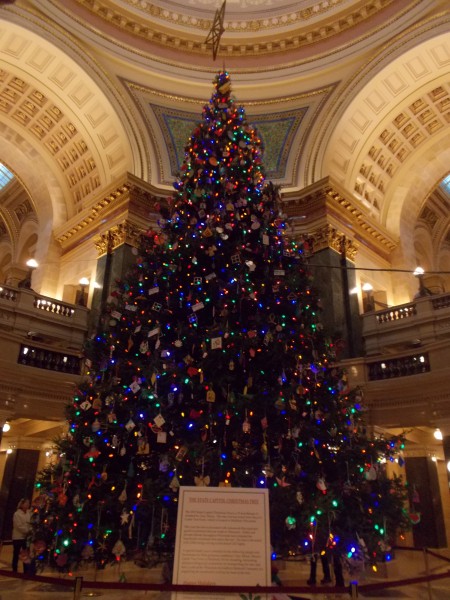 Wisconsin State Capitol Christmas tree 2012