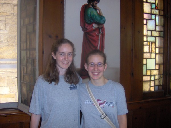Jen Takach, now Sr Maria Michela SV, and me, at St Paul's in 2007